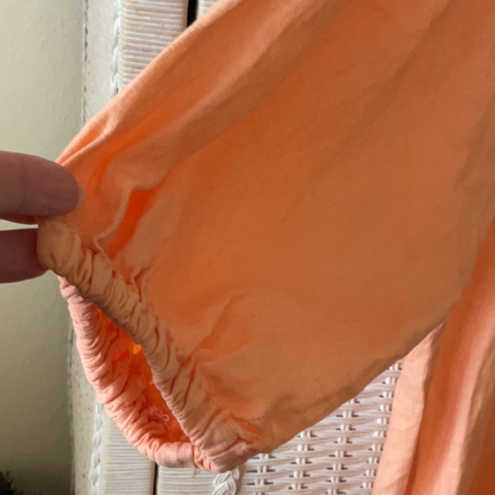 YFB Young Fabulous & Broke Sand Dollar Linen Orange Shirt Dress - Picture 6 of 14